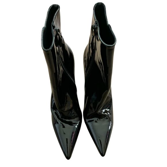 Stuart Weitzman Lucite 100 Wedge Bootie 9.5 Black NEW - Picture 3 of 8